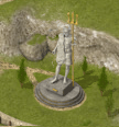 Poszeidon istennek állított szobor